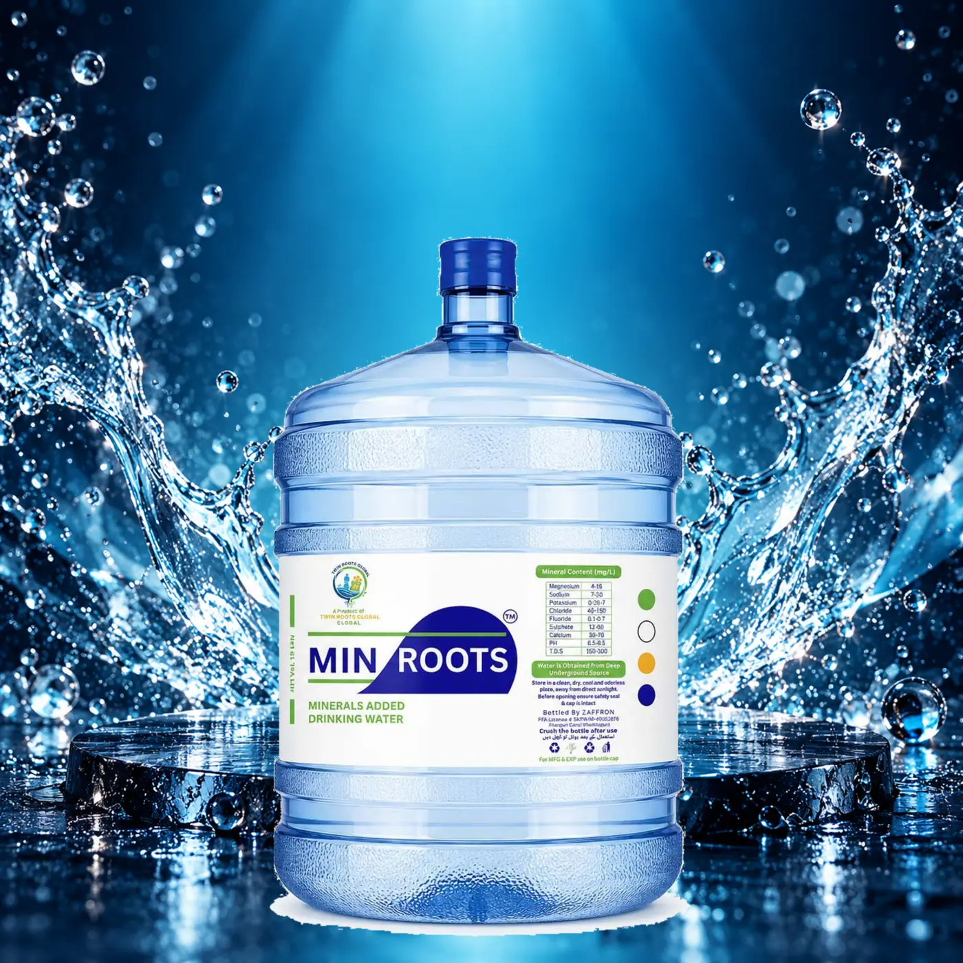 MIN ROOTS 19L Drinking Water — Single Bottle