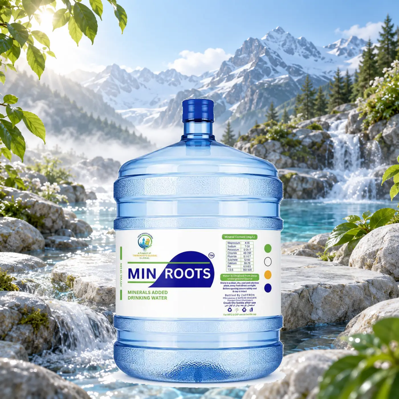 MIN ROOTS 19L Drinking Water — Single Bottle